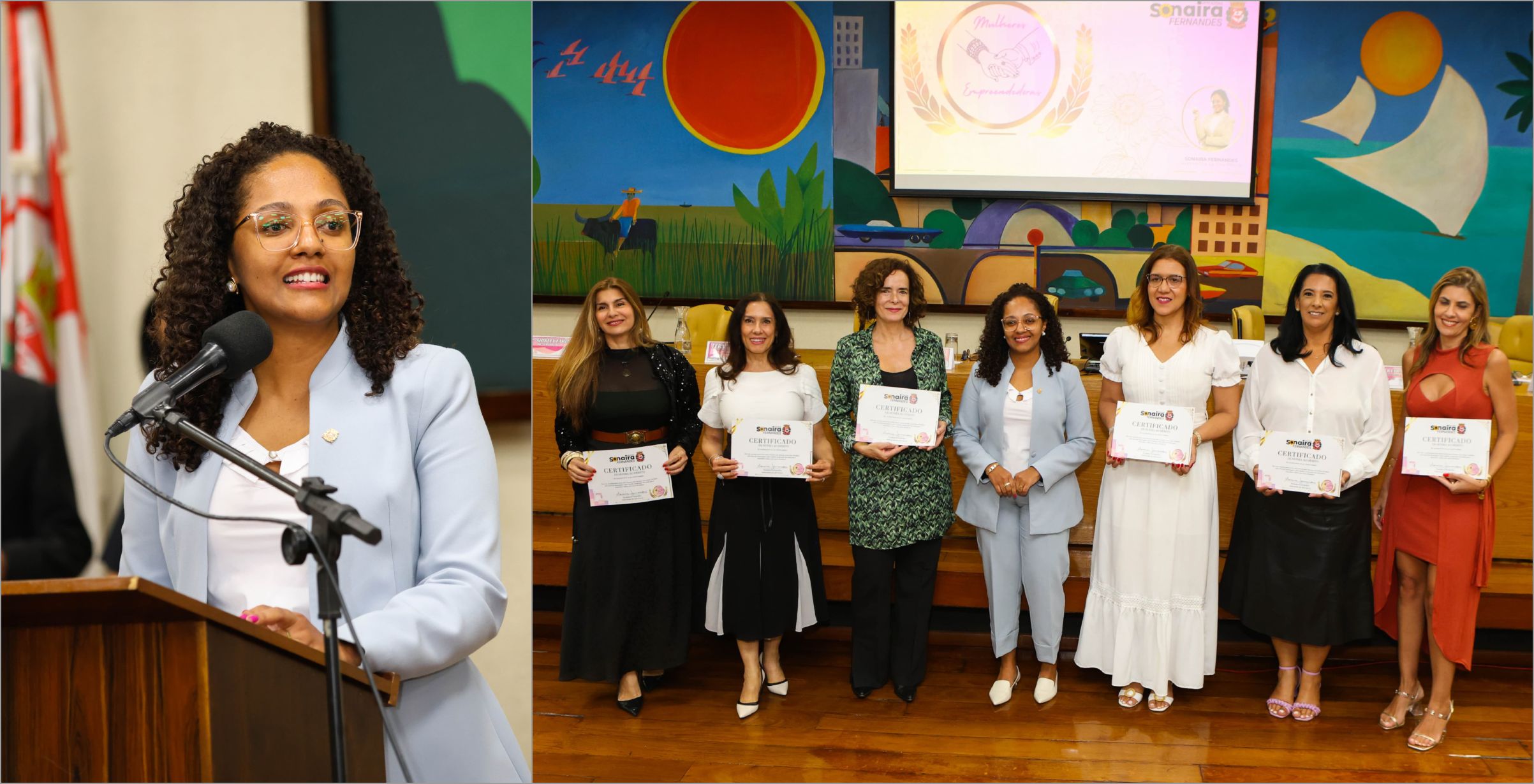 Vereadora evangélica homenageia mulheres empreendedoras em evento na Câmara